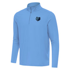 Memphis Grizzlies Antigua Intent Quarter-Zip Top Light Blue
