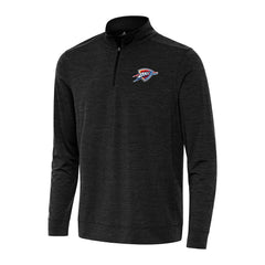 Oklahoma City Thunder Antigua Bright Quarter-Zip Top Heather Black
