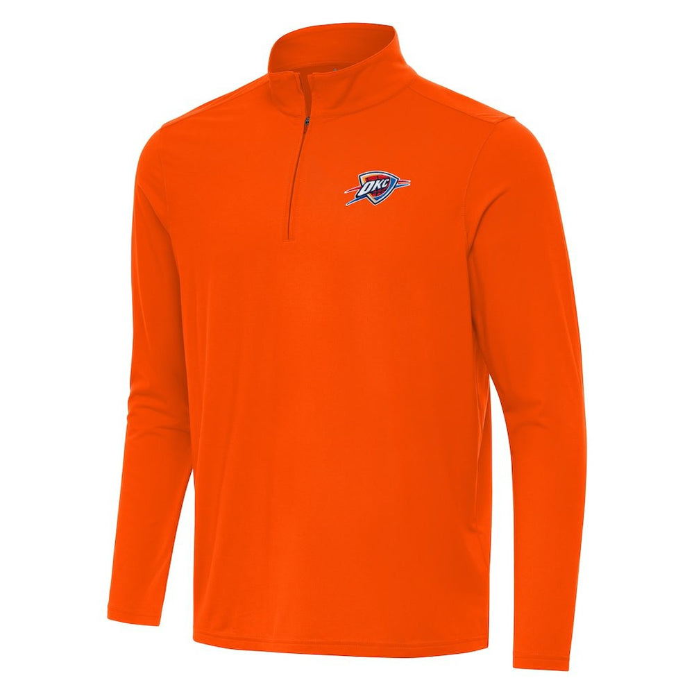 Oklahoma City Thunder Antigua Intent Quarter-Zip Top Orange