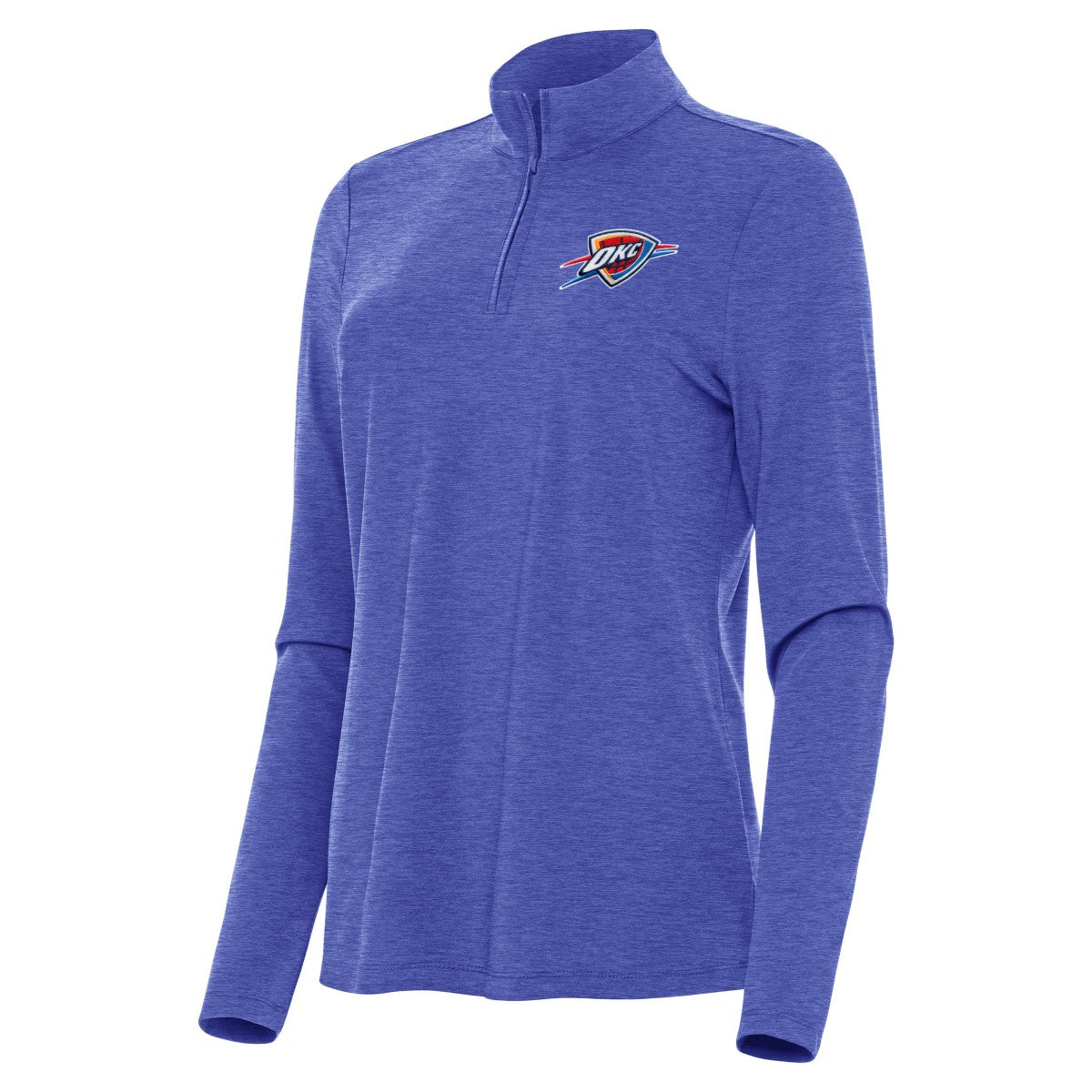 Oklahoma City Thunder Antigua Women's Bright Quarter-Zip Top Heather Royal