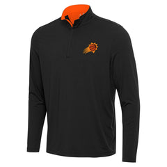 Phoenix Suns Antigua Content Quarter-Zip Top Black/Orange