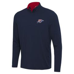 Oklahoma City Thunder Antigua Content Quarter-Zip Top Navy/Red