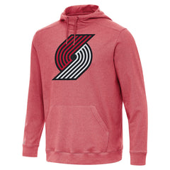 Portland Trail Blazers Antigua Cloud Pullover Hoodie Heather Red