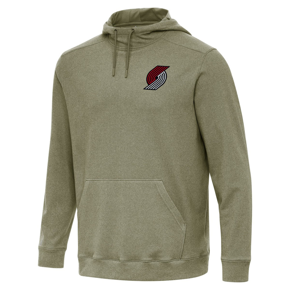 Portland Trail Blazers Antigua Cloud Pullover Hoodie Heather Olive