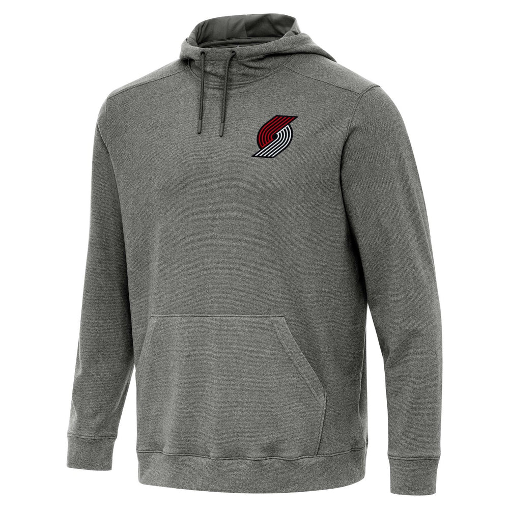 Portland Trail Blazers Antigua Cloud Pullover Hoodie Heather Black