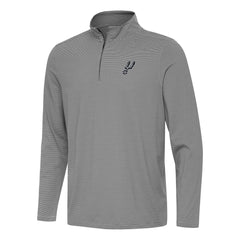 San Antonio Spurs Antigua Twine Quarter-Zip Top Black