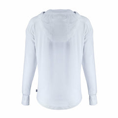 Cleveland Browns Cutter & Buck Women's Daybreak Eco Recycled Half-Zip Hoodie - White - NFL