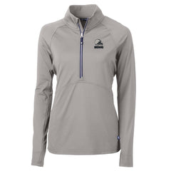 Cleveland Browns Cutter & Buck Women's Adapt Eco Knit Stretch Recycled Half-Zip Pullover Top - Gray - NFL