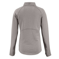 Cleveland Browns Cutter & Buck Women's Peshastin Eco Fleece Recycled Half-Zip Pullover Top - Heather Gray - NFL