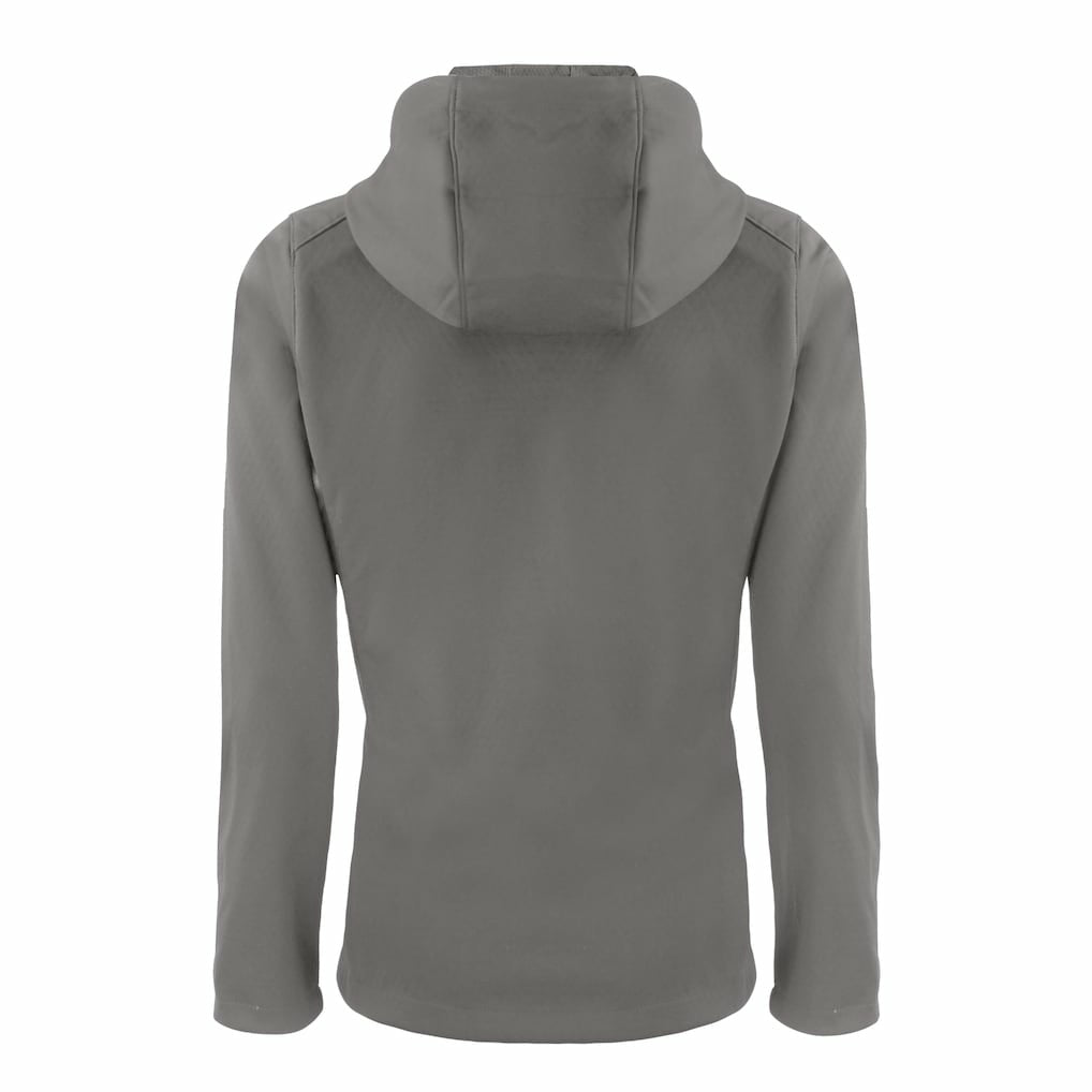 Cleveland Browns Cutter & Buck Women's Evoke Eco Softshell Recycled Full-Zip Hoodie Jacket - Gray - NFL