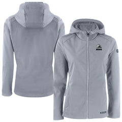 Cleveland Browns Cutter & Buck Women's Evoke Eco Softshell Recycled Full-Zip Hoodie Jacket - Gray - NFL