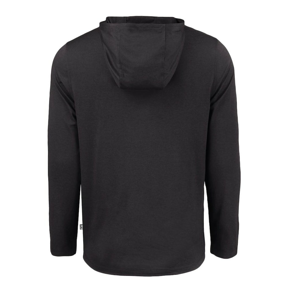 Cleveland Browns Cutter & Buck Coastline Epic Comfort Eco Recycled Long Sleeve Hooded T-Shirt - Black - NFL