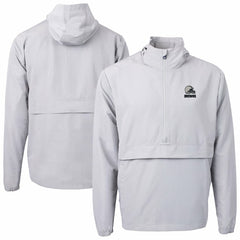Cleveland Browns Cutter & Buck Charter Eco Recycled Anorak Half-Zip Hoodie Jacket - Gray - NFL