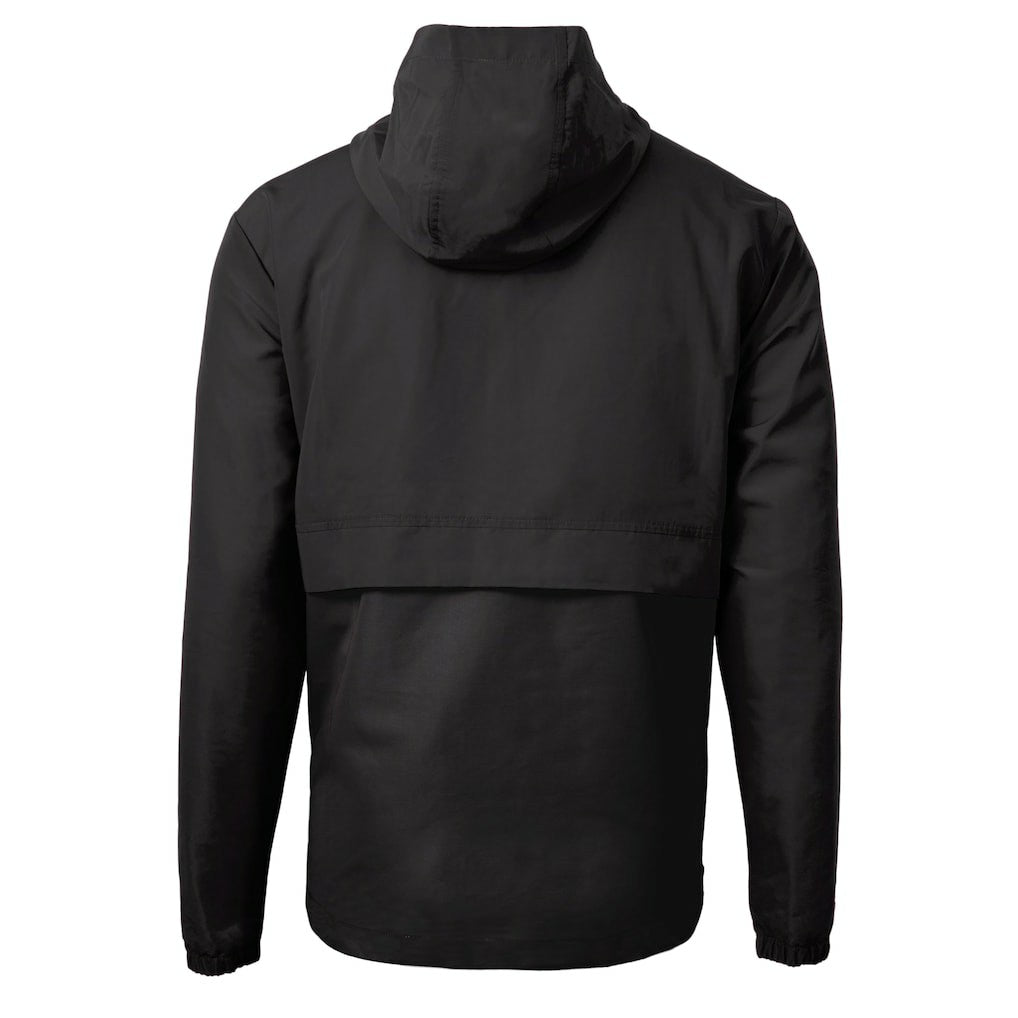 Cleveland Browns Cutter & Buck Charter Eco Recycled Anorak Half-Zip Hoodie Jacket - Black - NFL