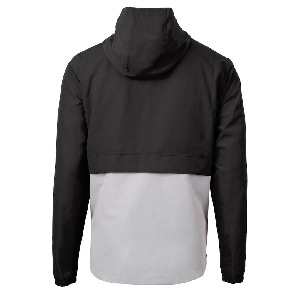 Cleveland Browns Cutter & Buck Charter Eco Recycled Anorak Half-Zip Hoodie Jacket - Black - NFL