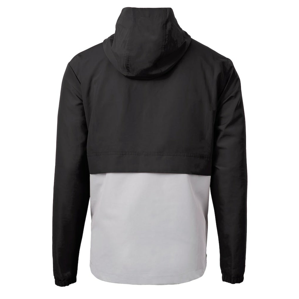 Cleveland Browns Cutter & Buck Charter Eco Recycled Anorak Half-Zip Hoodie Jacket - Black - NFL