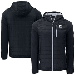 Cleveland Browns Cutter & Buck Rainier Primaloft Eco Full-Zip Hoodie Hybrid Jacket - Black - NFL