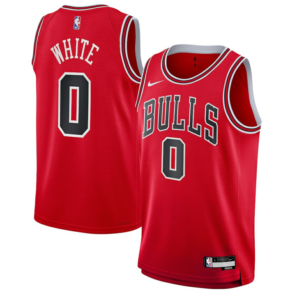 Coby White Chicago Bulls Youth Swingman Jersey Red Icon Edition