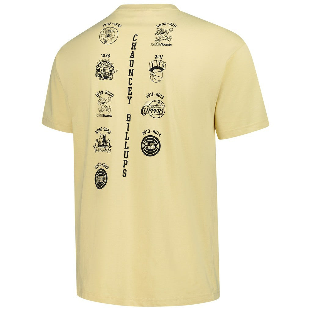 Mitchell & Ness Chauncey Billups Detroit Pistons Premium T-Shirt Cream