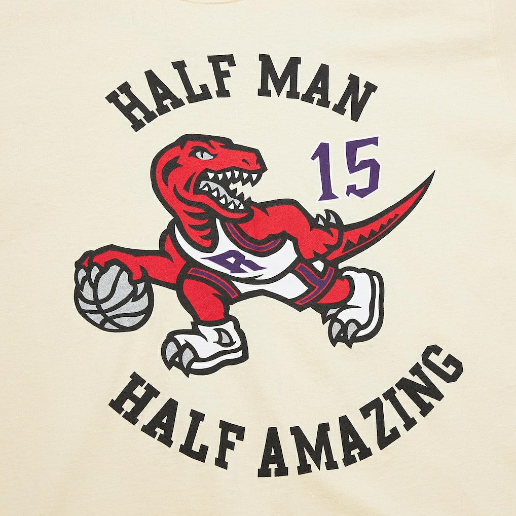 Mitchell & Ness Vince Carter Toronto Raptors Premium T-Shirt Cream