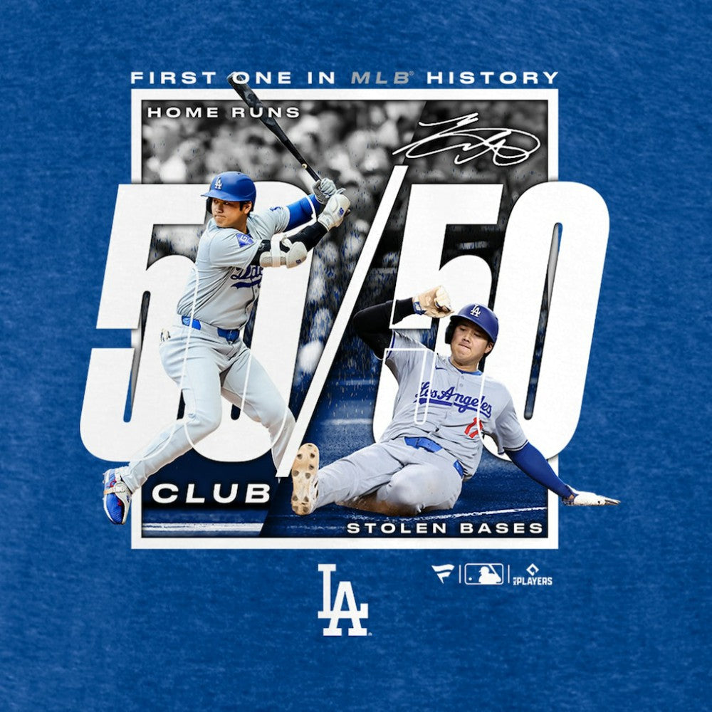 Shohei Ohtani Los Angeles Dodgers Fanatics 50/50 Club T-Shirt Outlet