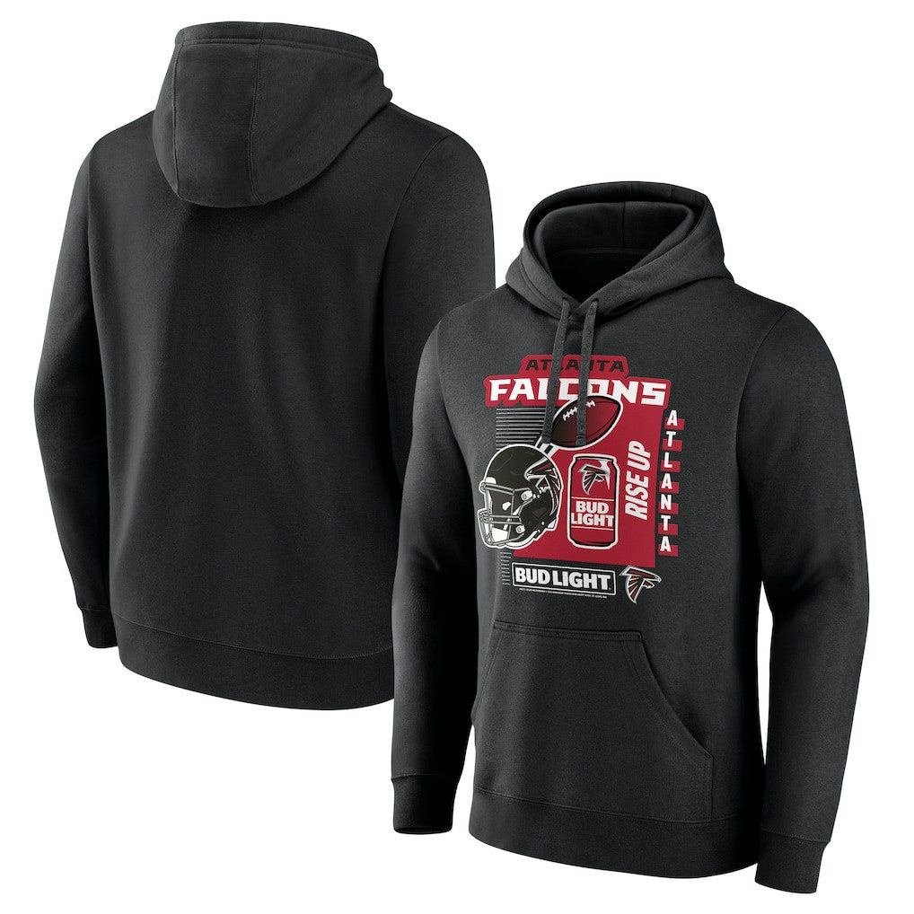 Atlanta Falcons Bud Light Pullover Hoodie - Black - NFL