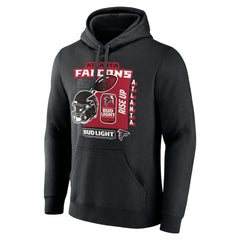 Atlanta Falcons Bud Light Pullover Hoodie - Black - NFL