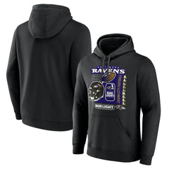 Baltimore Ravens Bud Light Pullover Hoodie - Black - NFL