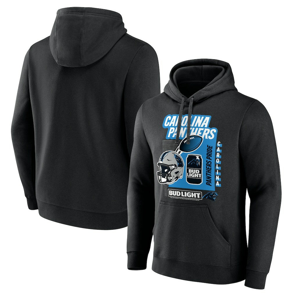 Carolina Panthers Bud Light Pullover Hoodie - Black - NFL