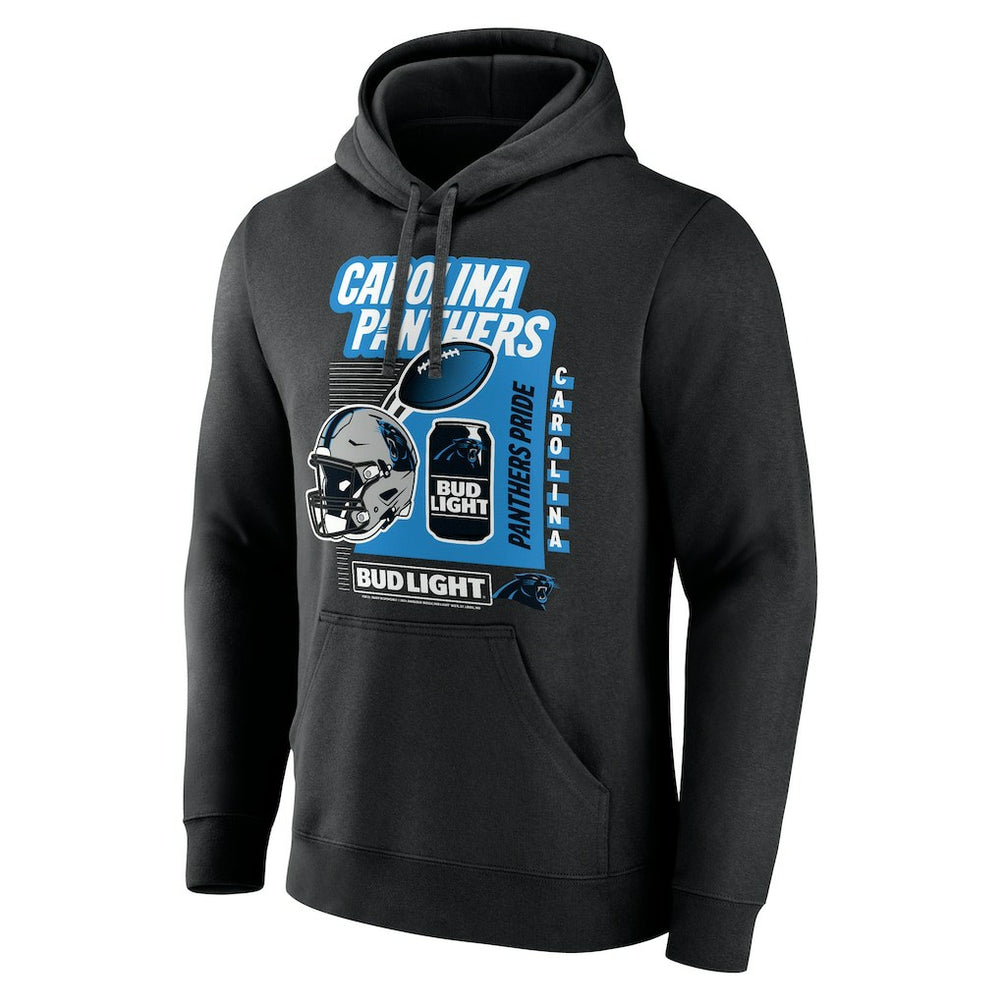 Carolina Panthers Bud Light Pullover Hoodie - Black - NFL
