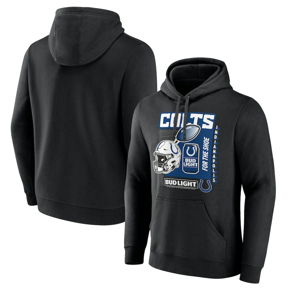 Indianapolis Colts Bud Light Pullover Hoodie - Black - NFL