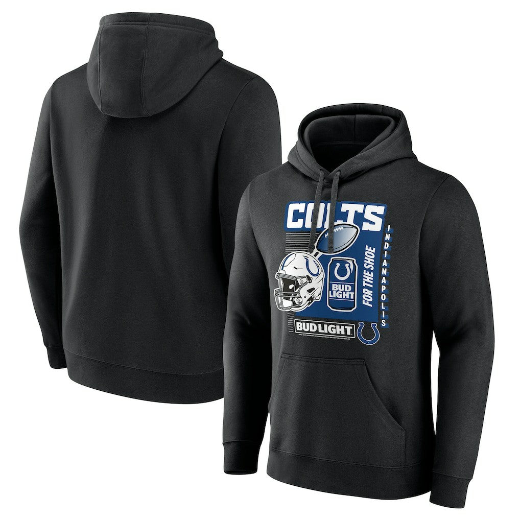 Indianapolis Colts Bud Light Pullover Hoodie - Black - NFL