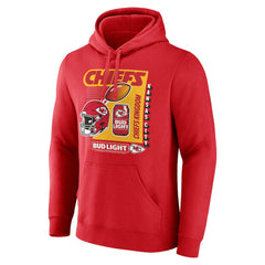 Kansas City Chiefs Bud Light Pullover Hoodie - Red - NFL