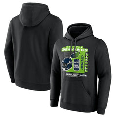 Seattle Seahawks Bud Light Pullover Hoodie - Black - NFL