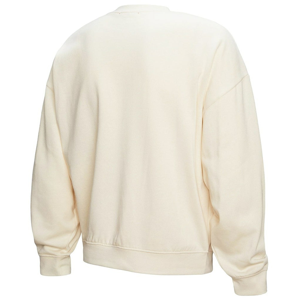Philadelphia Eagles Women's Fandom Fleece Pullover Sweatshirt - Cream - Mitchell & Ness