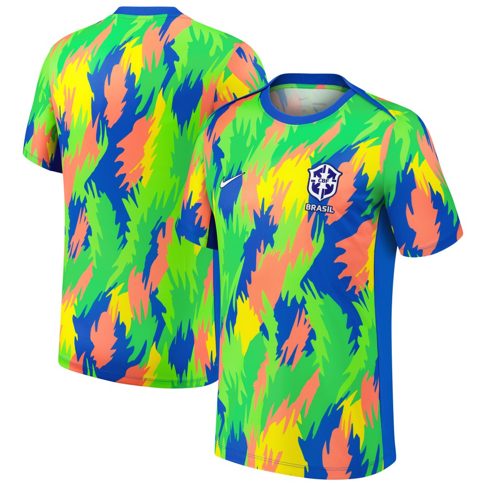 Nike - Brazil Women's National Team 2025 Academy Pro Pre-Match Performance Top - Blue