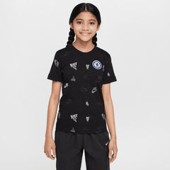 Nike - Chelsea Youth Just Do It Crest T-Shirt - Black
