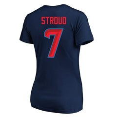 C.J. Stroud Houston Texans Women's Plus Size Fair Catch Name & Number Scoop Neck T-Shirt - Navy - NFL