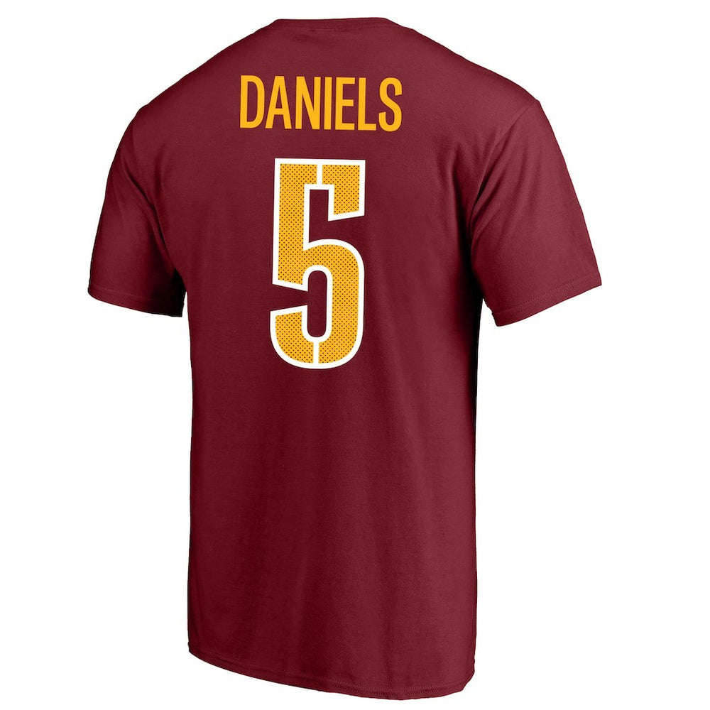 Jayden Daniels Washington Commanders Big & Tall Player Name & Number T-Shirt - Burgundy - Fanatics