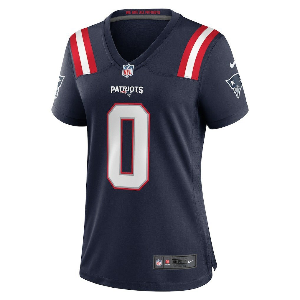 Christian Gonzalez New England Patriots Women's Team Game Jersey - Navy - Nike
