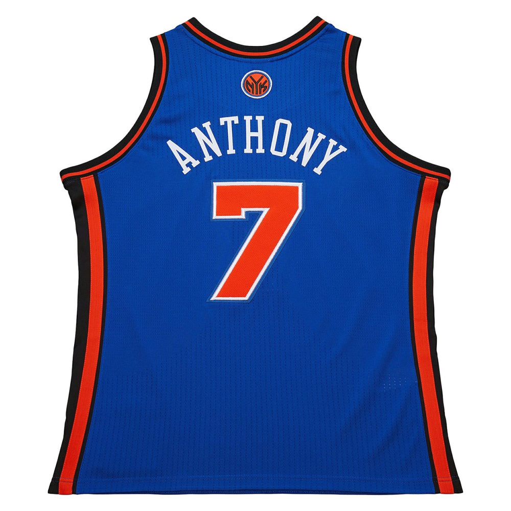 Mitchell & Ness Carmelo Anthony New York Knicks 2010/11 Hardwood Classics Authentic Jersey Blue