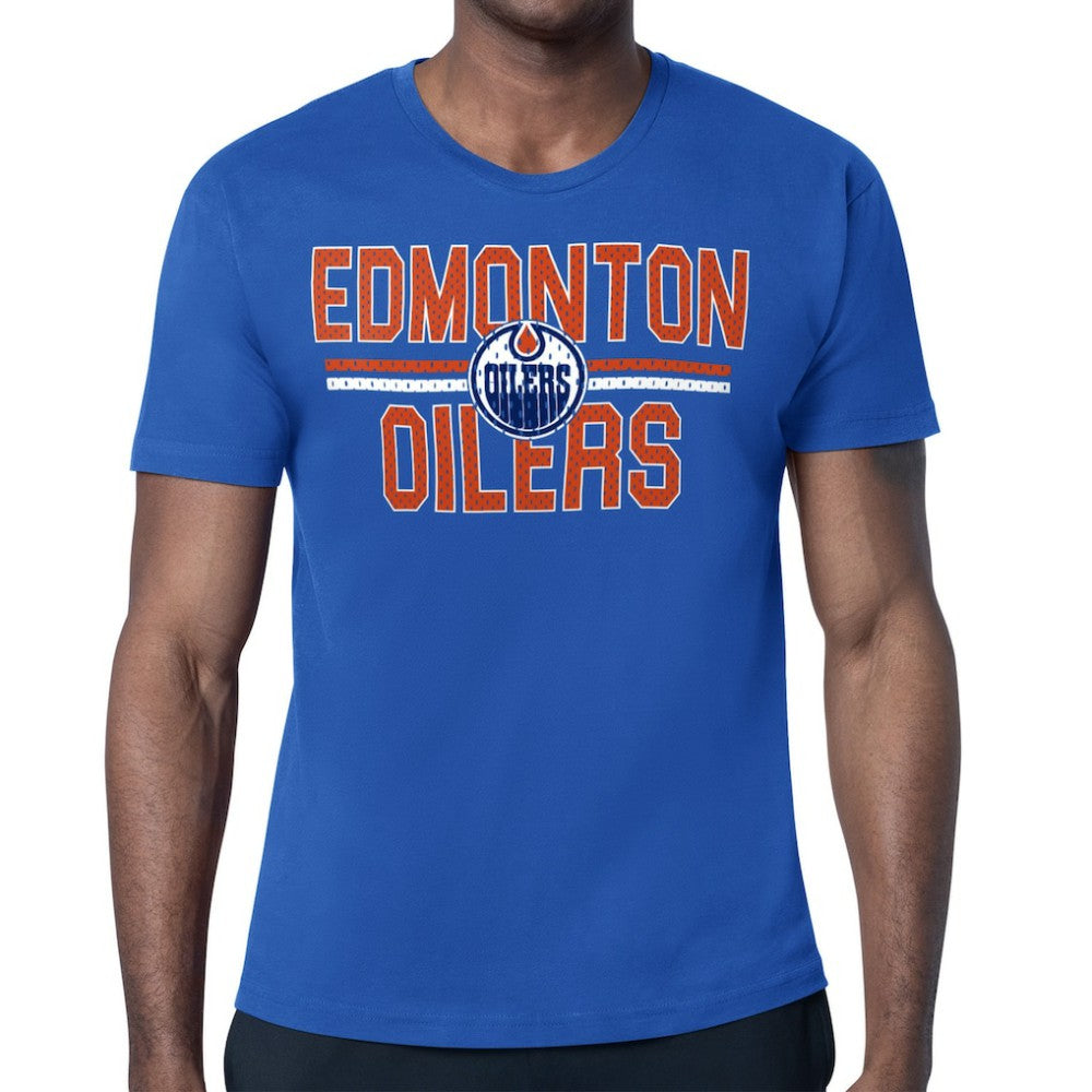 Edmonton Oilers Starter Mesh Look Team Name T-Shirt - Royal | NHL sale