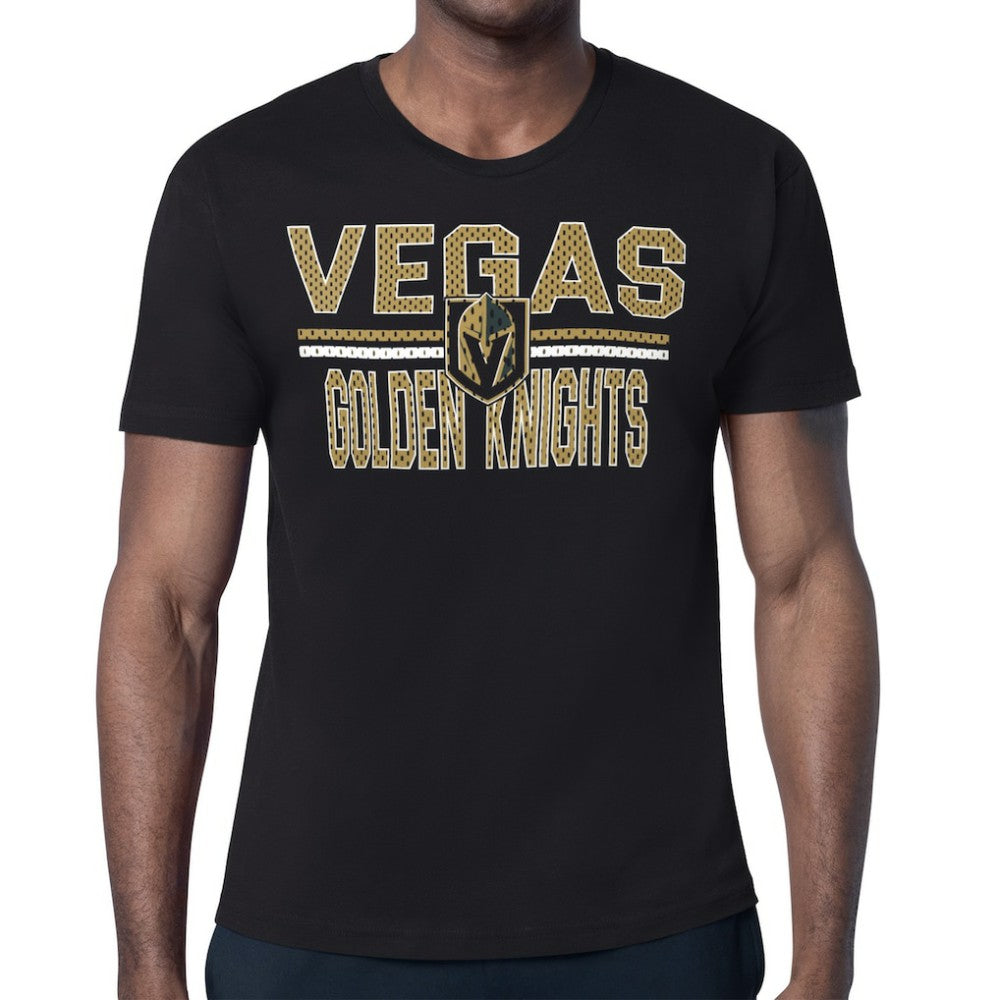 Vegas Golden Knights Starter Mesh Look Team Name T-Shirt - Black | NHL Lifestyle