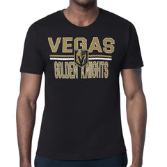 Vegas Golden Knights Starter Mesh Look Team Name T-Shirt - Black | NHL Lifestyle