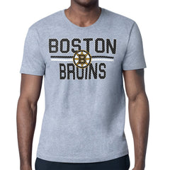 Boston Bruins Starter Mesh Look Team Name T-Shirt - Heather Gray | NHL sale