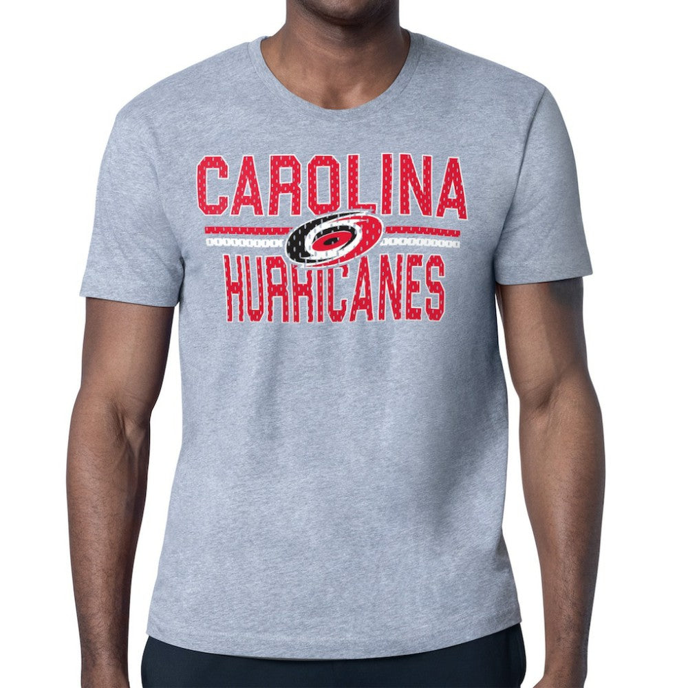 Carolina Hurricanes Starter Mesh Look Team Name T-Shirt - Heather Gray | NHL online