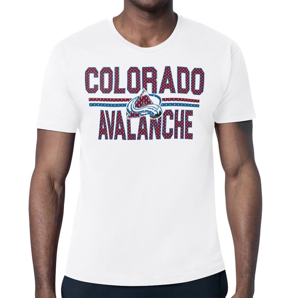 Colorado Avalanche Starter Mesh Look Team Name T-Shirt - White | NHL sale