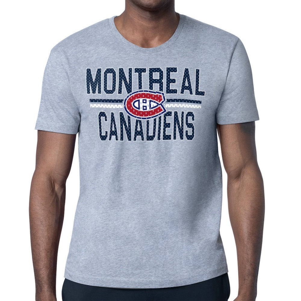 Montreal Canadiens Starter Mesh Look Team Name T-Shirt - Heather Gray | NHL sale