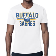 Buffalo Sabres Starter Mesh Look Team Name T-Shirt - White | NHL near me