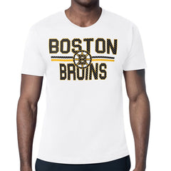 Boston Bruins Starter Mesh Look Team Name T-Shirt - White | NHL on sale